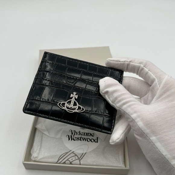 Vivienne Westwood Croc Embossed Card holder - Picture 2 of 9